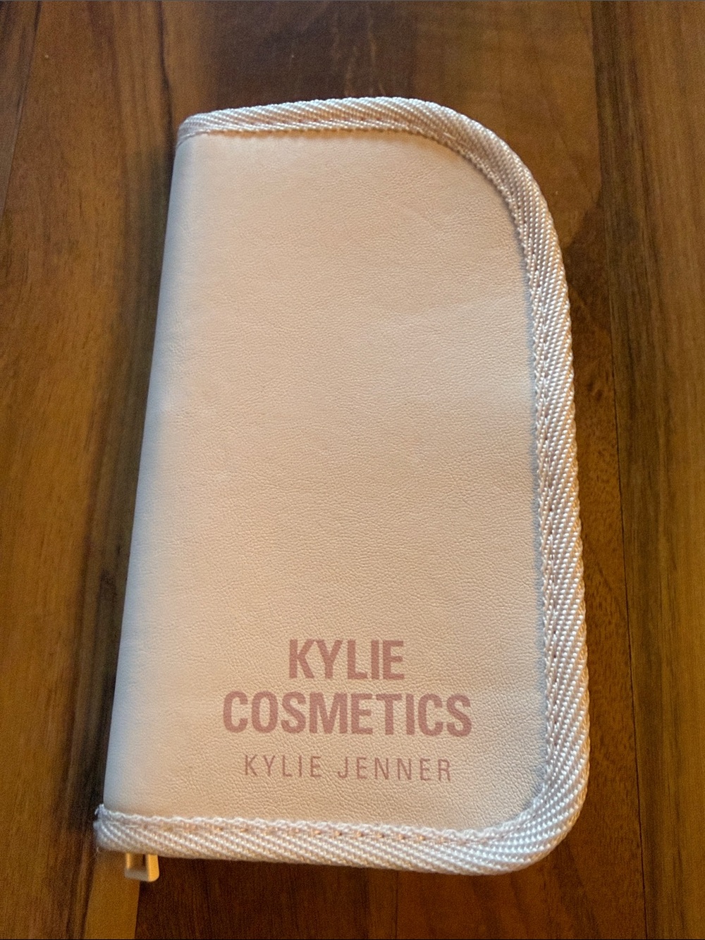 Kylie Cosmetics Pale Pink Zippered Makeup Brush case